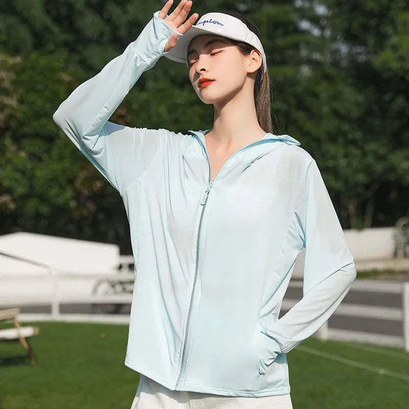 UPF50+ Breathable Hooded Long Sleeve Sun Protection Jacket💕 spiyle