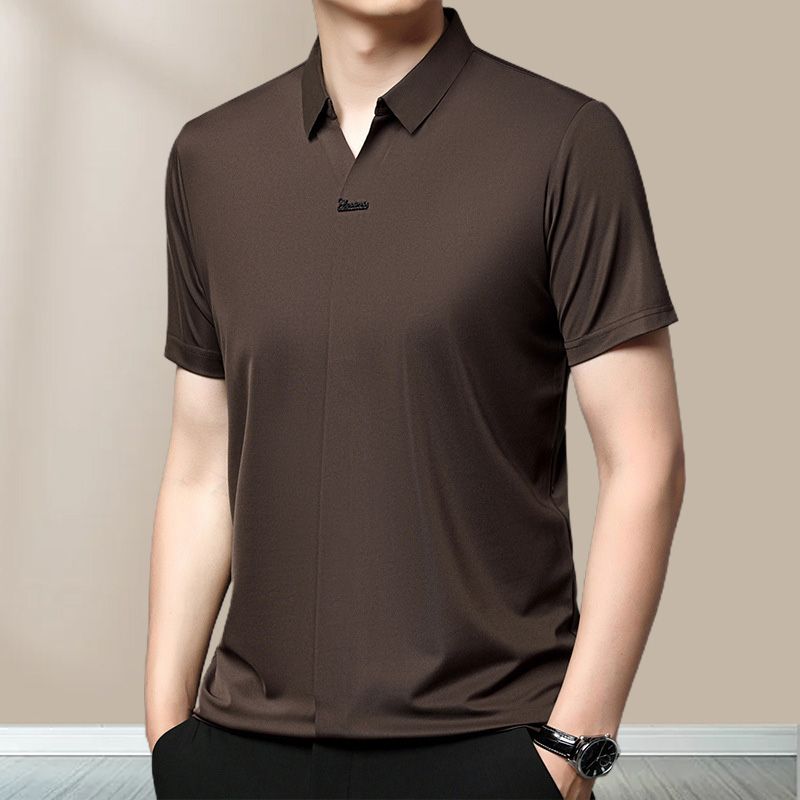🎁Hot Sale 48% OFF⏳Men’s Casual Lapel Breathable Wrinkle-free T-shirt spiyle