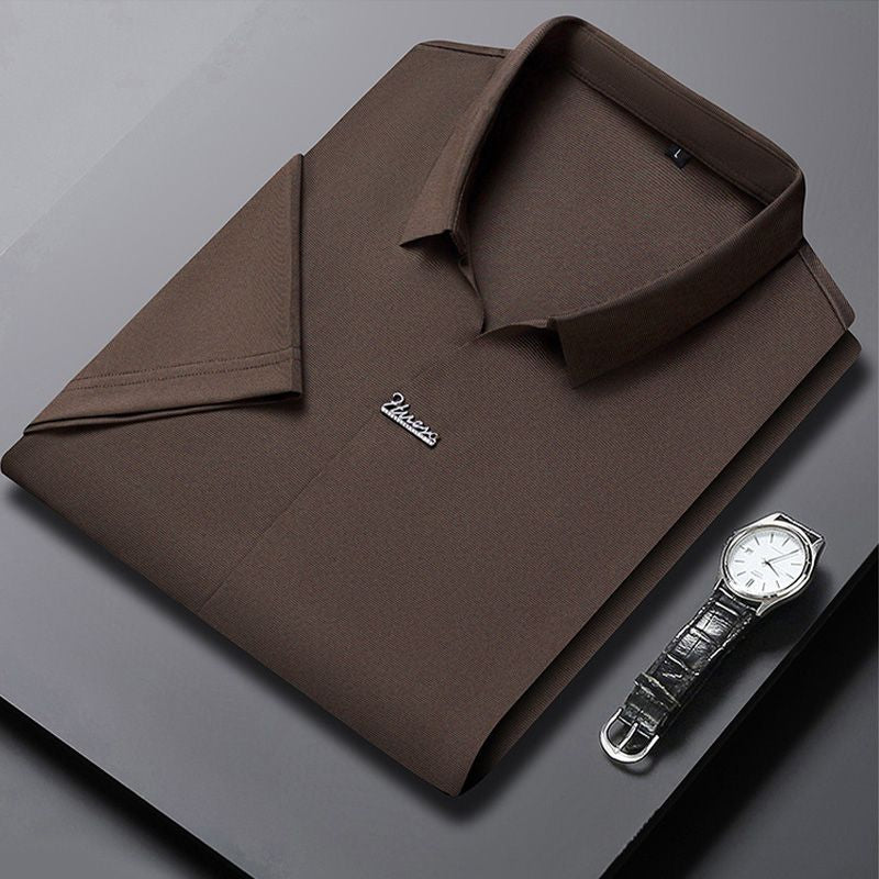 🎁Hot Sale 48% OFF⏳Men’s Casual Lapel Breathable Wrinkle-free T-shirt spiyle