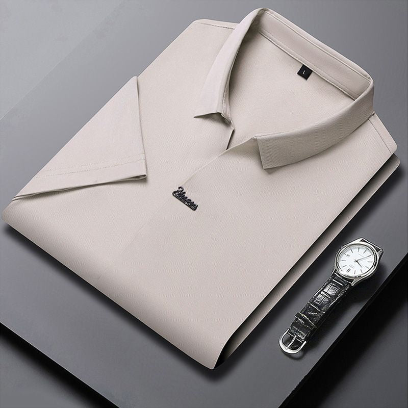 🎁Hot Sale 48% OFF⏳Men’s Casual Lapel Breathable Wrinkle-free T-shirt spiyle