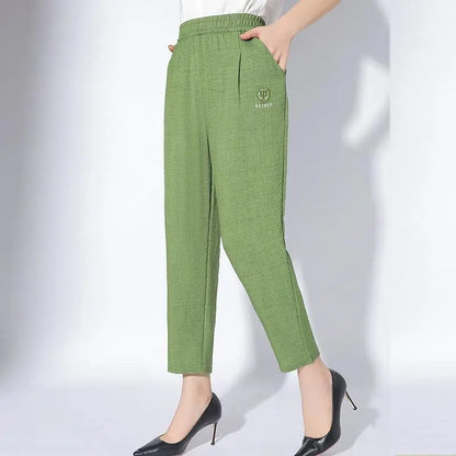 🔥50% off💝Women's Solid Color Casual Pants with Pockets spiyle