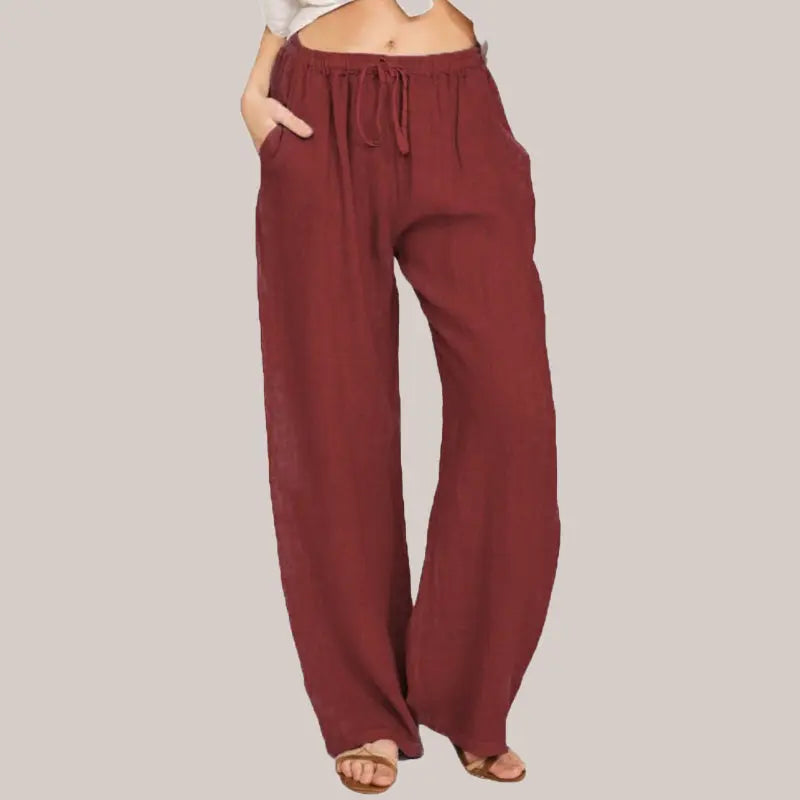 Women's Summer Cotton Linen Wide Leg Pants spiyle