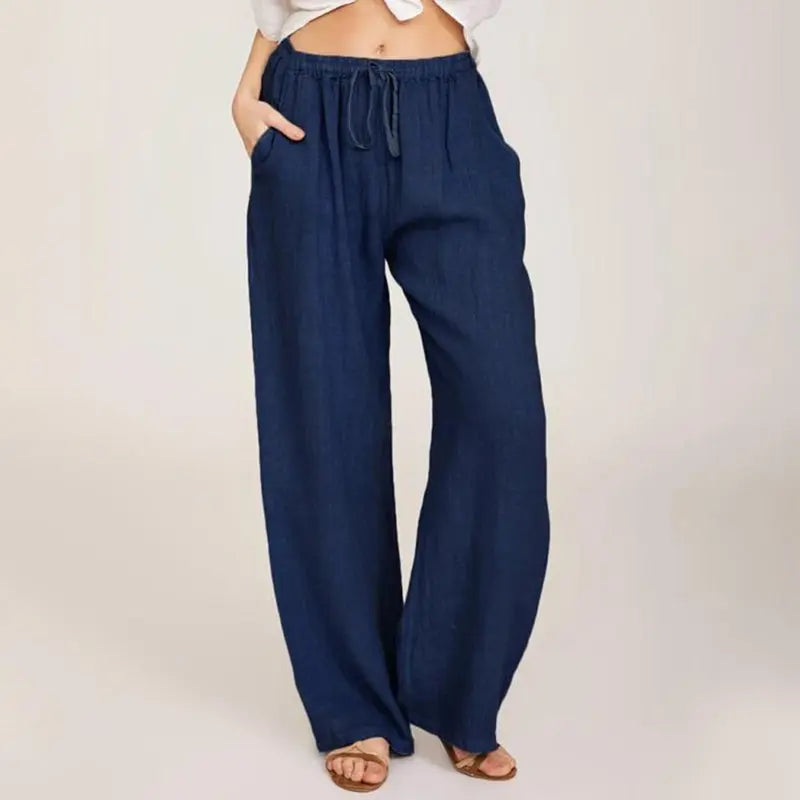 Women's Summer Cotton Linen Wide Leg Pants spiyle