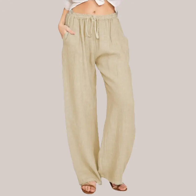 Women's Summer Cotton Linen Wide Leg Pants spiyle