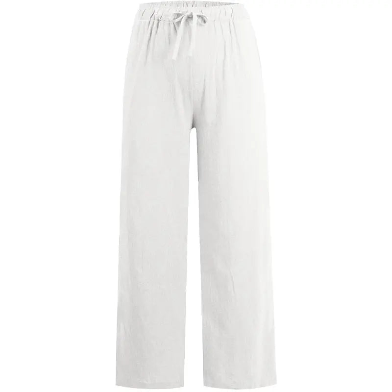 Women's Summer Cotton Linen Wide Leg Pants spiyle