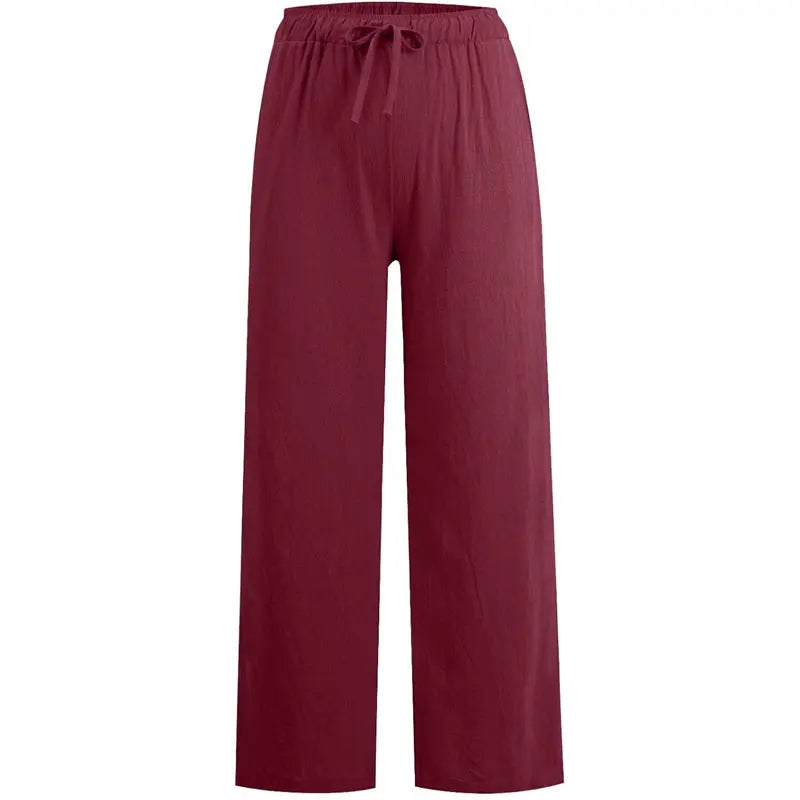 Women's Summer Cotton Linen Wide Leg Pants spiyle