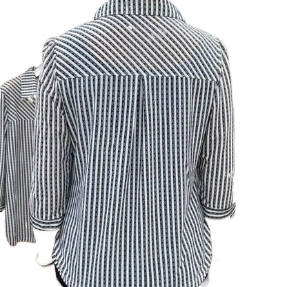 🎉Limited Time Event Half Price🎉Lady's Striped Lapel Shirt spiyle