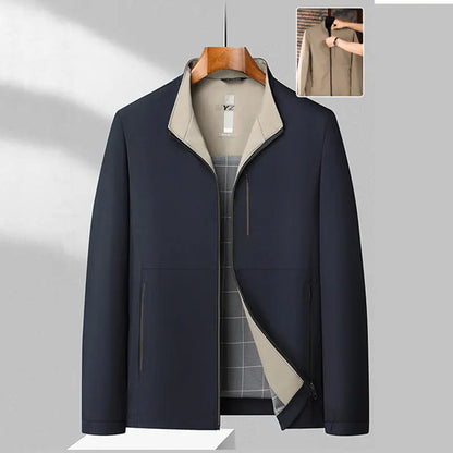 Casual Zipper Jacket for Middle-Aged Men spiyle