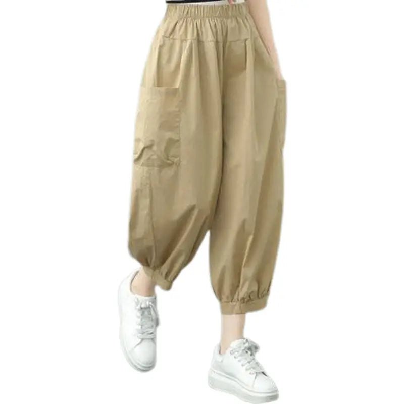 Women's Retro Casual Loose Fit Ankle Pants spiyle