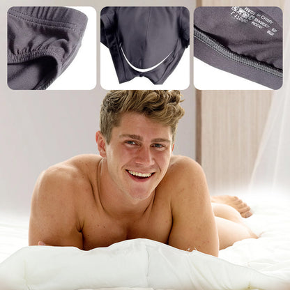 🌸Spring Specials💐 Men's Solid Color Breathable Low Waist Briefs