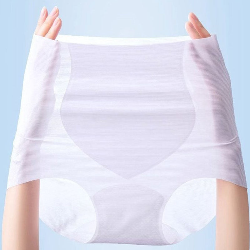 High waisted seamless elastic hip lifting panties