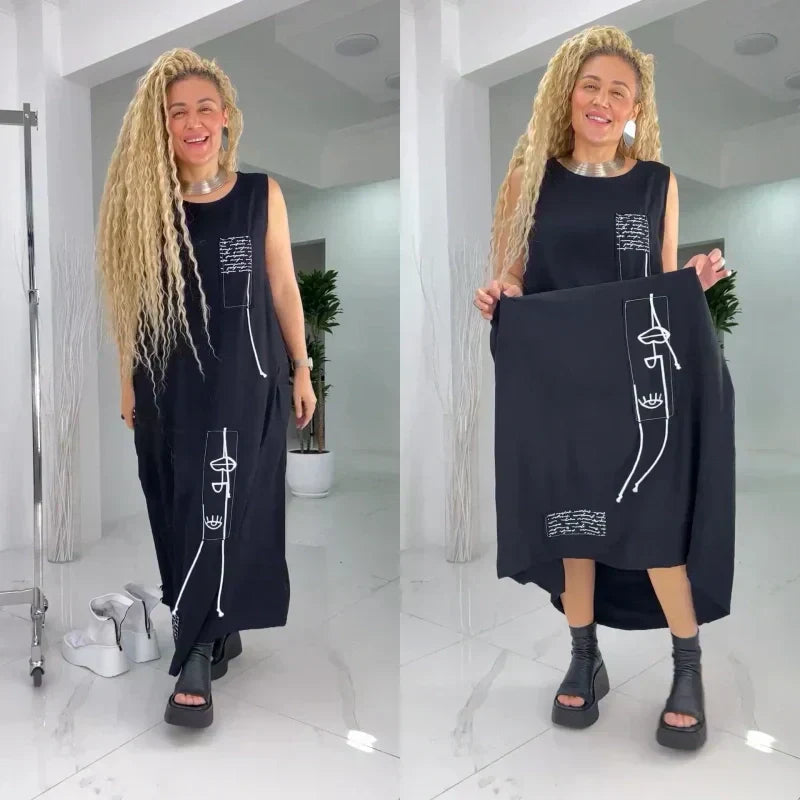 💥Limit Time 50% OFF💃Casual Sleeveless Maxi Dress for Plus Size Women spiyle