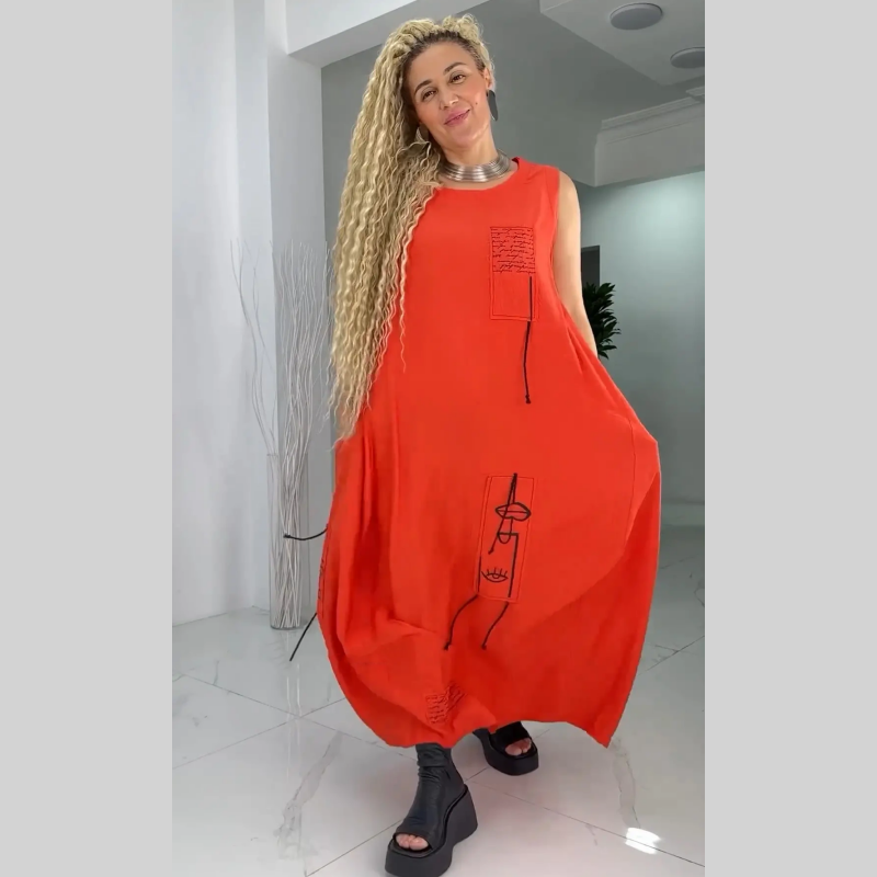 💥Limit Time 50% OFF💃Casual Sleeveless Maxi Dress for Plus Size Women spiyle