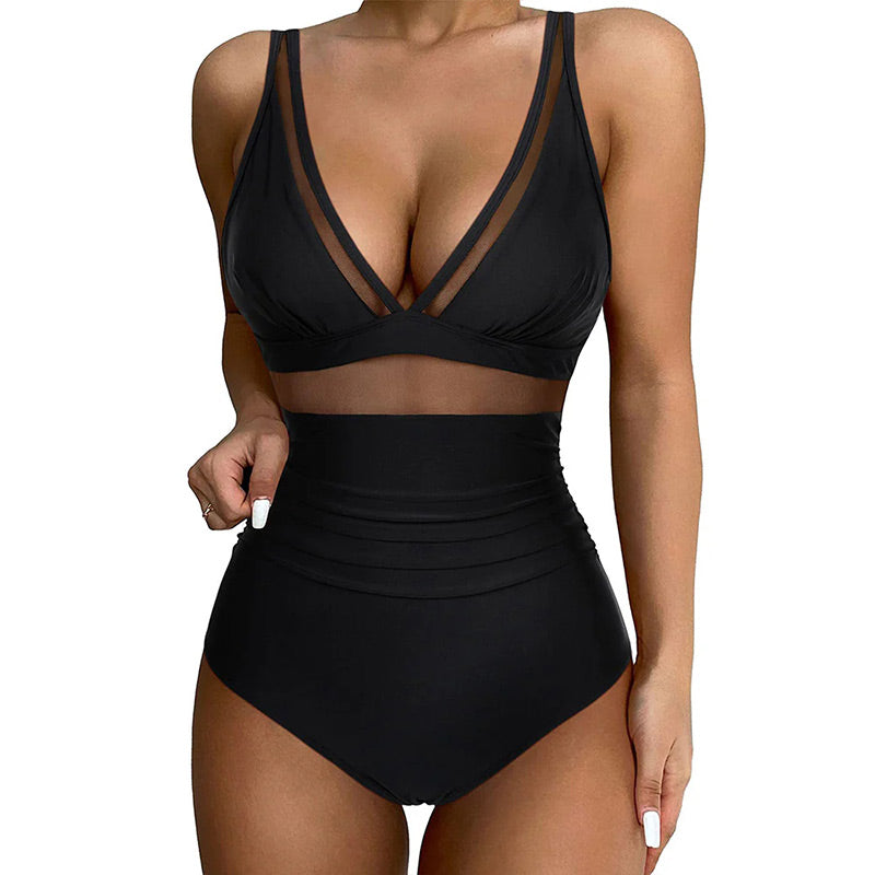 Tight, Sexy Swimsuit with a Hollowed-Out Hem spiyle