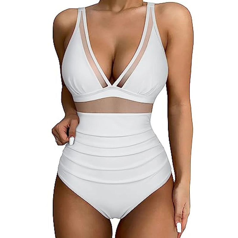 Tight, Sexy Swimsuit with a Hollowed-Out Hem spiyle