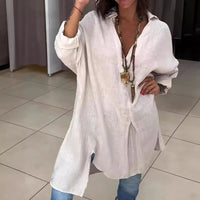 Summer Cotton Linen V-Neck Casual Shirt✈️Buy 2 for free shipping spiyle