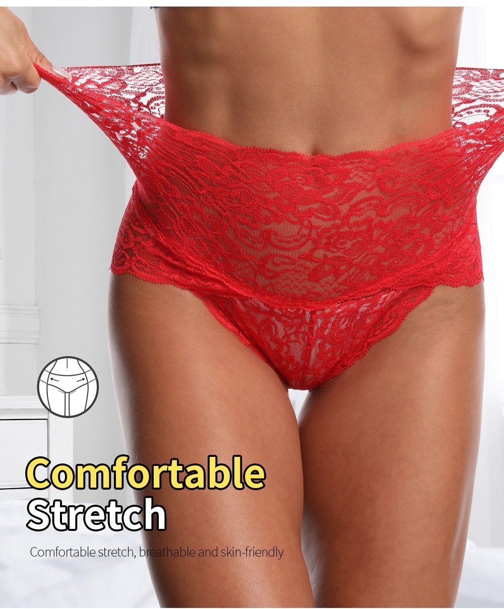 High Waist Sexy Premium Lace Panties spiyle