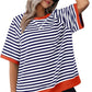 🦋Women's Oversize Striped T-Shirts💕 spiyle
