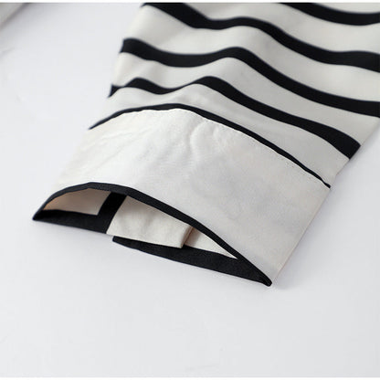 Casual Striped Round Neck Button Front Blouse✈️Buy 2 for free shipping spiyle