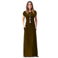 Women's Simple Solid Color Floor-length Dress