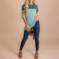 Women’s Trendy Color Block Loose Fit Top