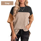 Women’s Trendy Color Block Loose Fit Top