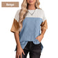 Women’s Trendy Color Block Loose Fit Top