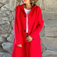 🔥2025 HOT SALE🔥 Women's Single-Breasted Hooded Coat