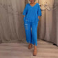 free shipping🎁 Women's Cotton Linen V-Neck 2-Piece Set