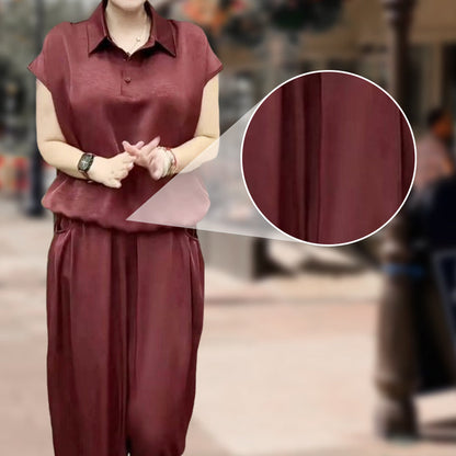 Ladies Elegant Shirt 2-Piece Set