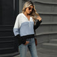 Women's Color Block Hooded Sweater - Buy 2 Free Shipping
