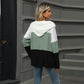 Women's Color Block Hooded Sweater - Buy 2 Free Shipping