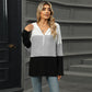 Women's Color Block Hooded Sweater - Buy 2 Free Shipping
