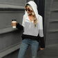Women's Color Block Hooded Sweater - Buy 2 Free Shipping