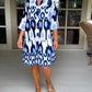 Spotted Print Pleated Dress