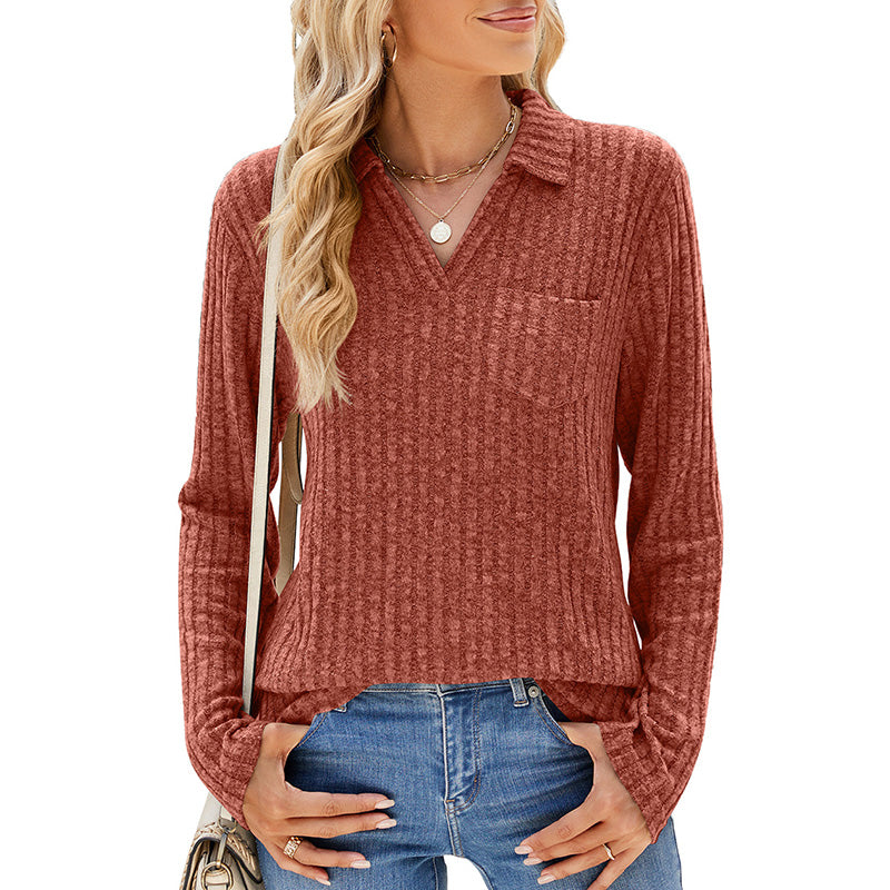 free shipping📦Women's Collared V-Neck Sweater