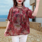Women's Printed Casual Loose Blouse