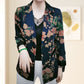 free shipping📦Women’s Stylish Flower Print Lightweight Suit Jacket