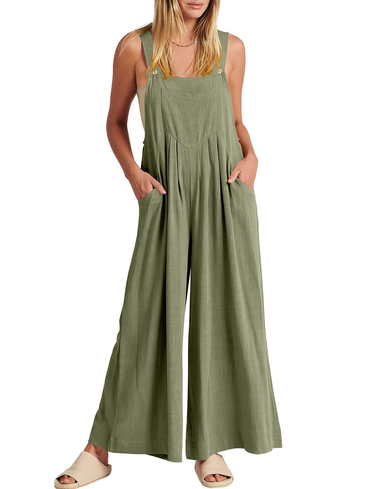 ⏳Time-limited Special⏰Plus Size Wide Leg Overalls Jumpsuit