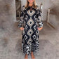 🍂Fall Specials🍂Women’s Bohemian Casual Printed Long-sleeve Dress