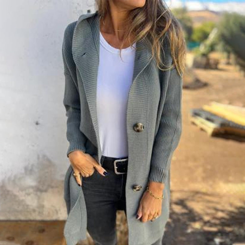 🍂Fall Specials🍂Button-down cardigan with hood for women