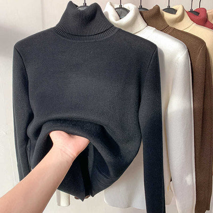 ⏳Limited-time 50% off⏰Winter Fleece Thick Knitted Bottoming Shirt👚