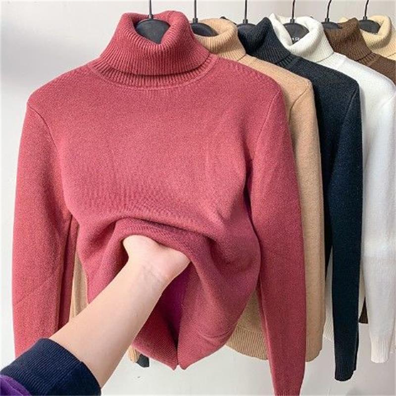 ⏳Limited-time 50% off⏰Winter Fleece Thick Knitted Bottoming Shirt👚