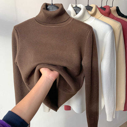 ⏳Limited-time 50% off⏰Winter Fleece Thick Knitted Bottoming Shirt👚