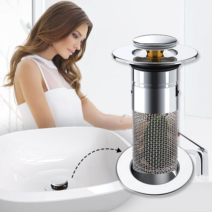 ⏳Limited-time 50% off⏰Universal Pop-up Sink Drain Filter💧