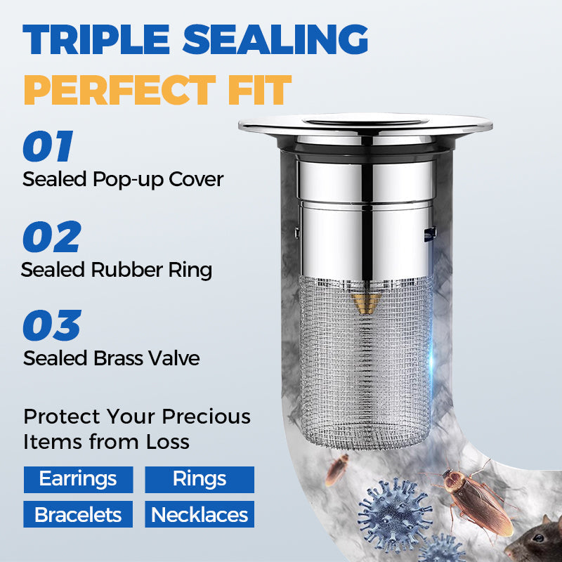 ⏳Limited-time 50% off⏰Universal Pop-up Sink Drain Filter💧