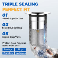 ⏳Limited-time 50% off⏰Universal Pop-up Sink Drain Filter💧