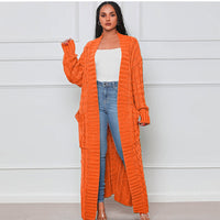 🍂Fall Specials🍂Women's Cable Knit Long Cardigan with Pockets