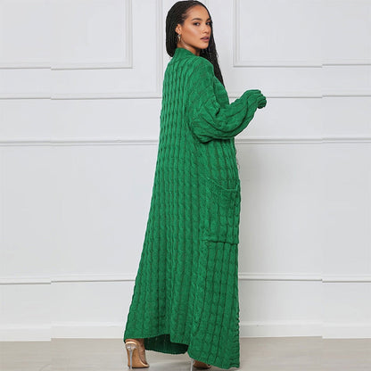 🍂Fall Specials🍂Women's Cable Knit Long Cardigan with Pockets