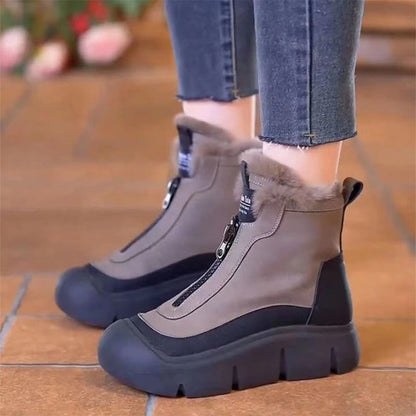 🍂Fall Specials🍂Women's Waterproof Warm Zipper Snow Boots